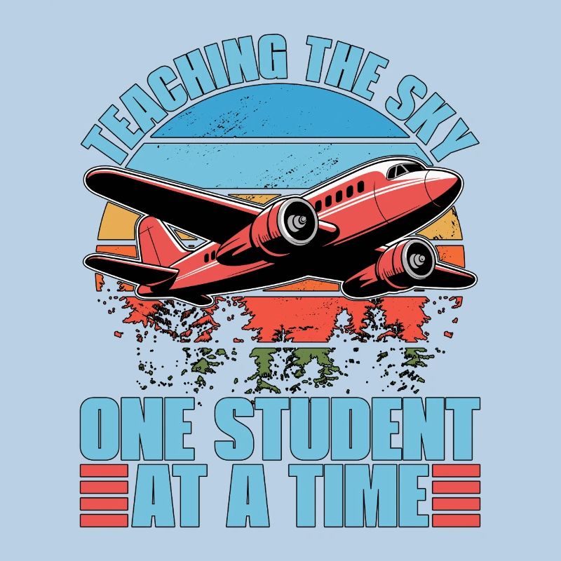 Flight Instructor Teaching The Sky Flight Lesson