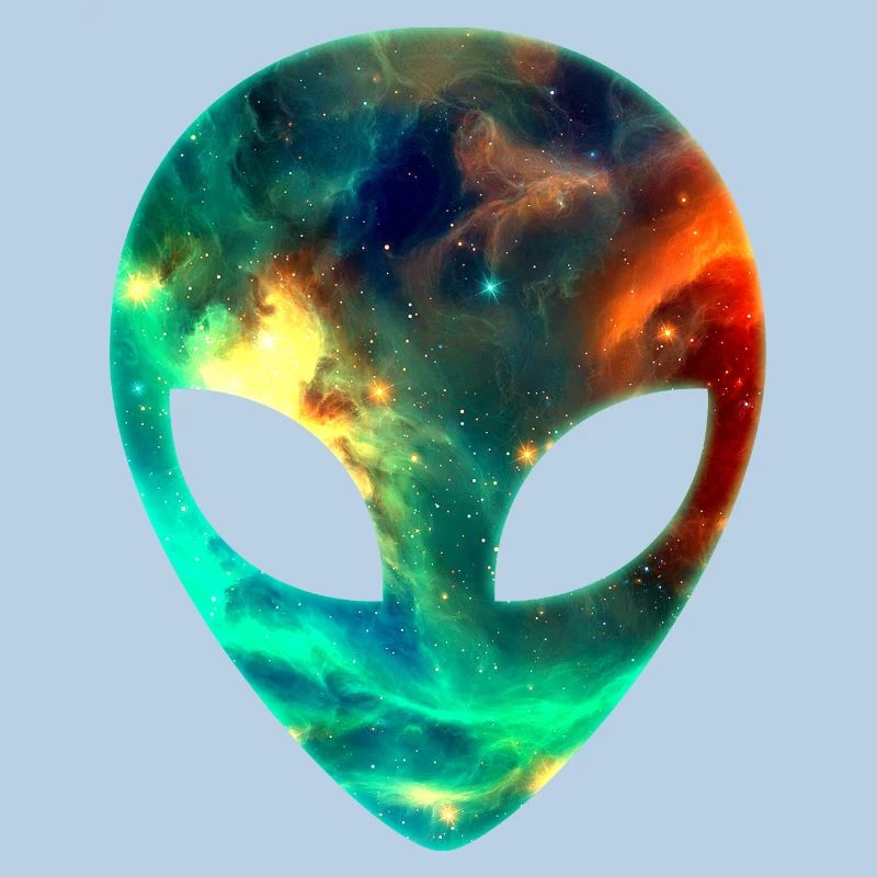 Galaxy Alien Space Head Face Space