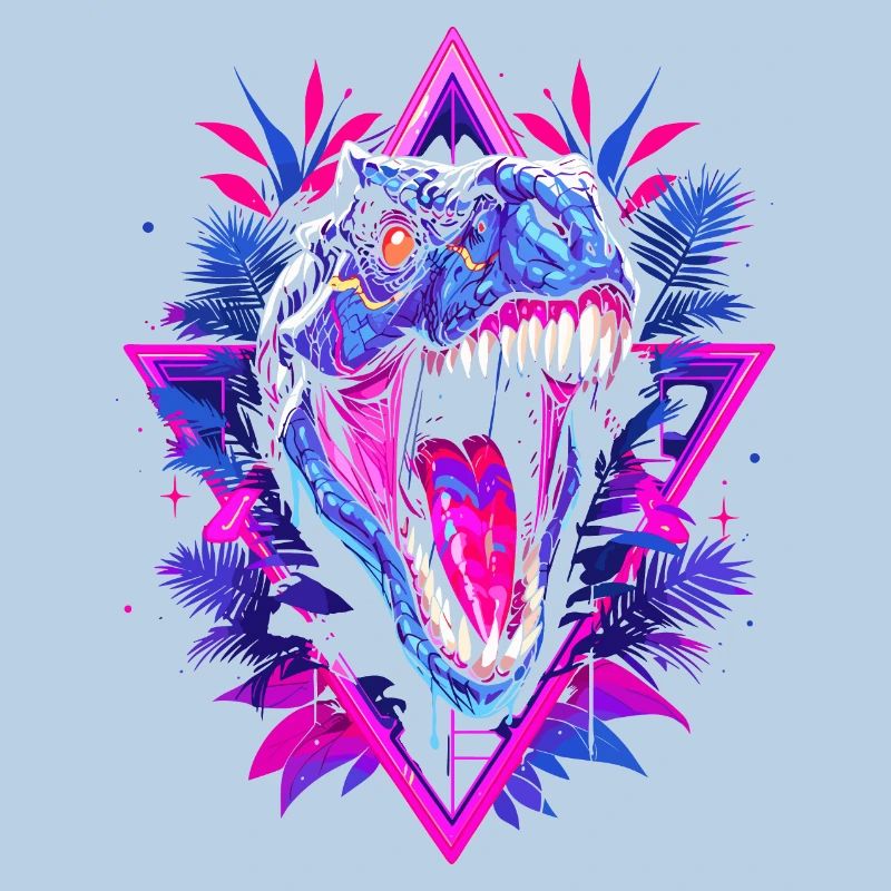 Synthwave Raptor