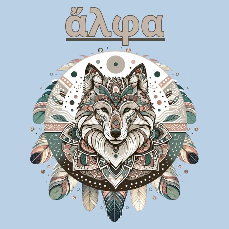 Alpha Wolve - Conception de mandala bohème