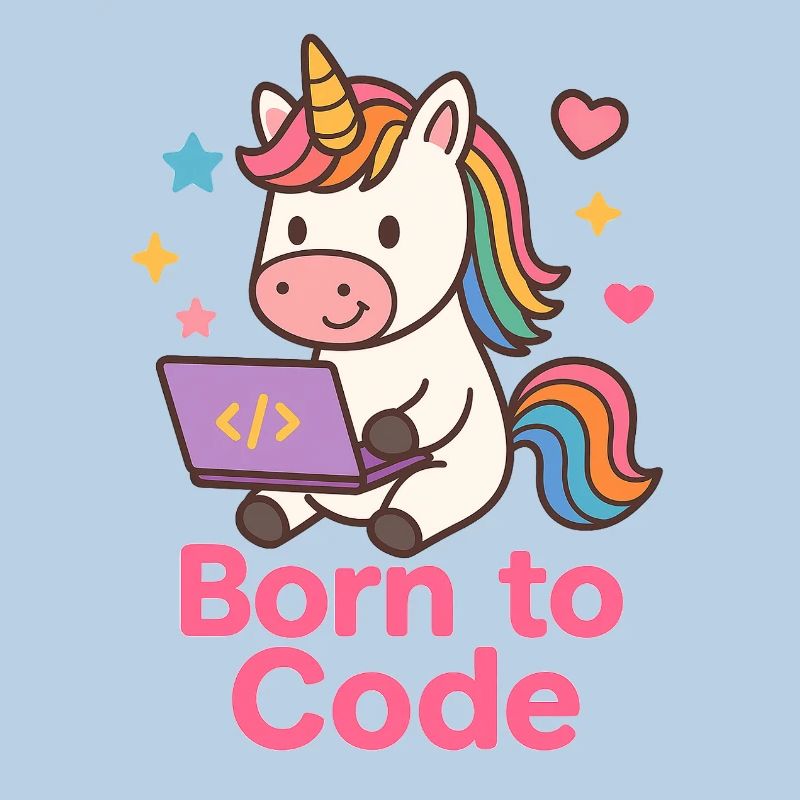 programmierendes Einhorn