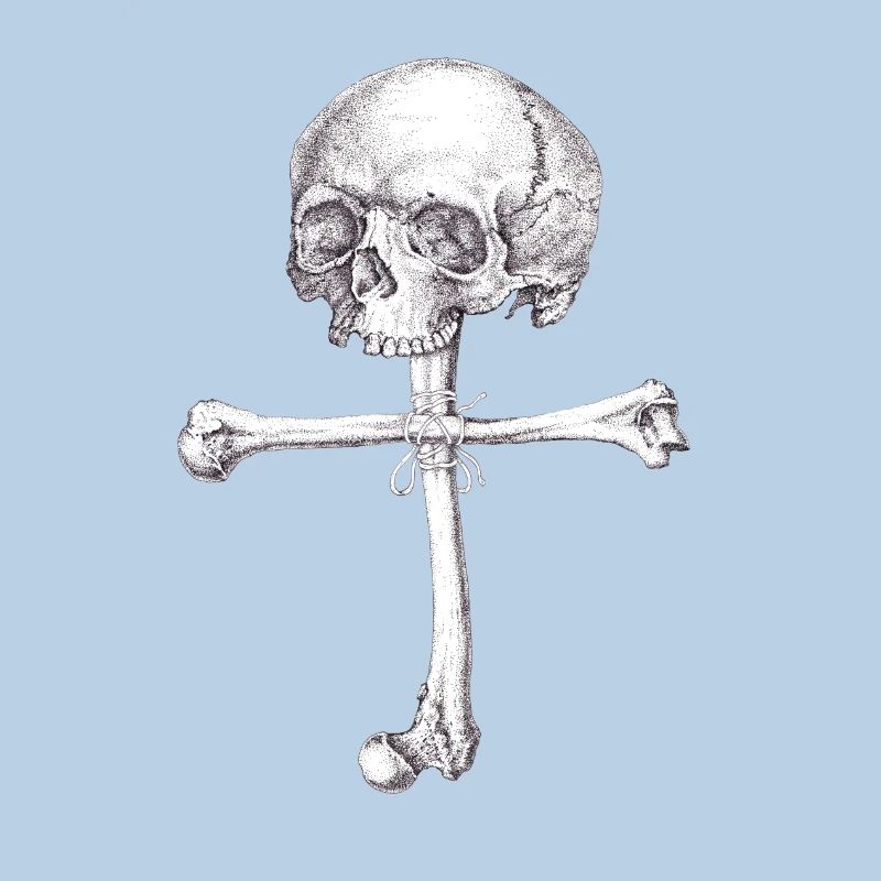 BODEKO ボ デ コ ull Skull and Bones Cross