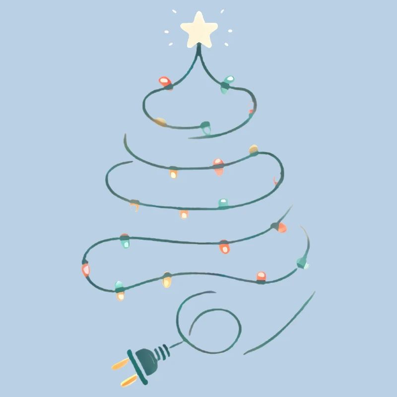 Conception de guirlandes lumineuses d’arbre de Noël