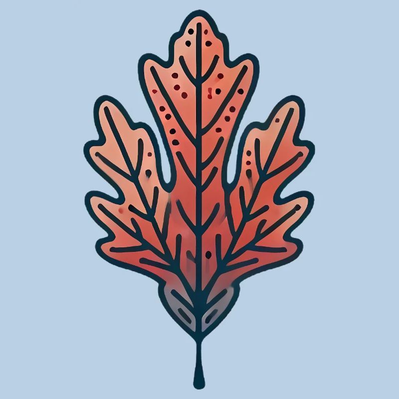 Rustic Autumn Leaf Illustration