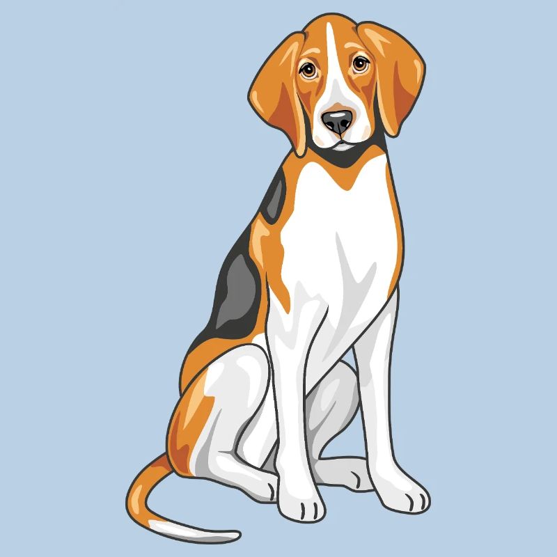 Sitting foxhound
