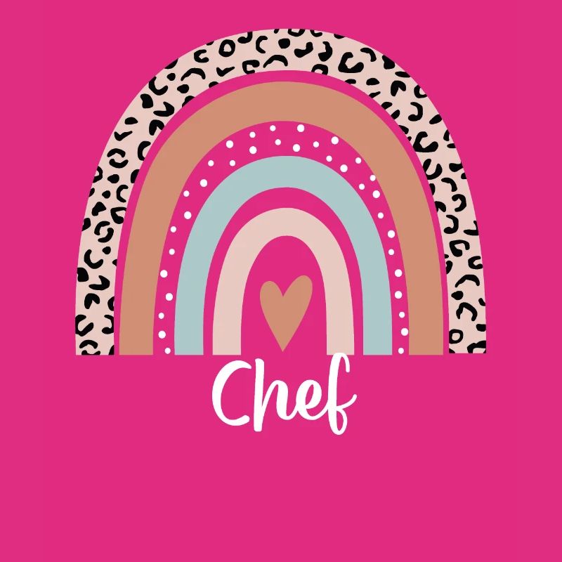 Chef Arc-en-ciel Léopard Drôle Chef Appréciation