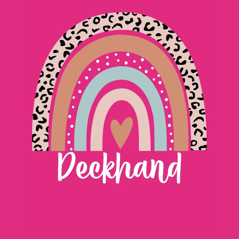 Deckhand Rainbow Leopard Funny Deckhand
