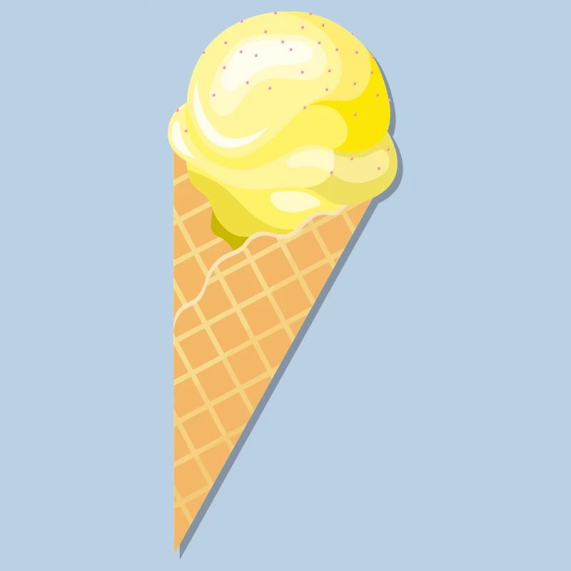 Kugel Vanille Eis Geschenk Idee