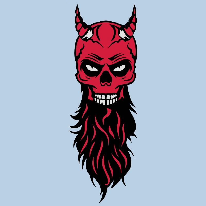 dead head hipster devil bearded beard fantasy luc
