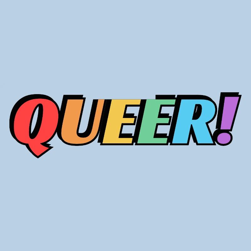 Texte arc-en-ciel queer