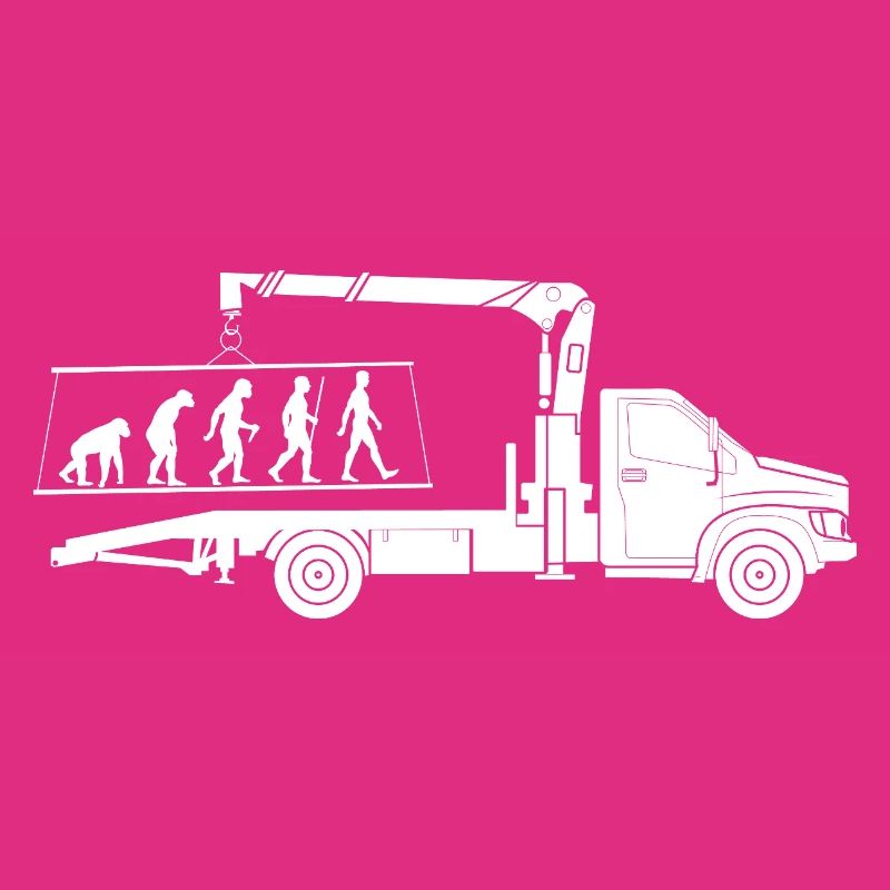 Abschlepper Evolution Silhouette Minimalistisch