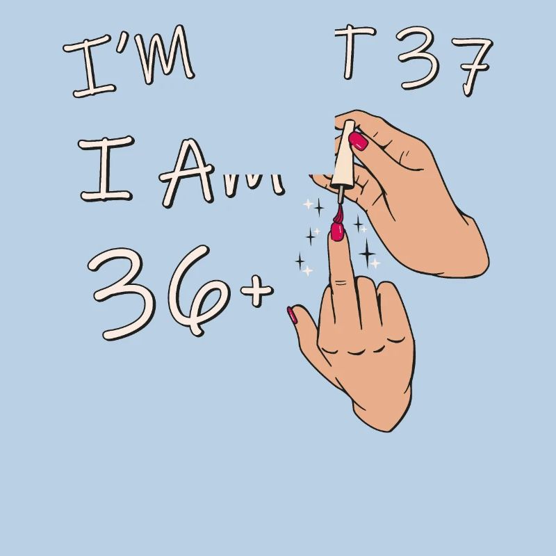 Ich bin nicht 37, ich bin 36 plus 1 Mittelfinger, 37.