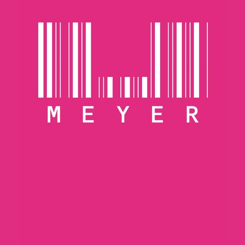 Meyer Barcode Family Name Bar Code Gift