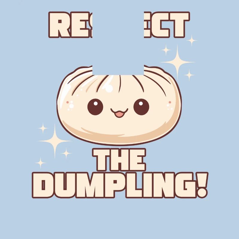 Respect The Dumpling Mignon Cartoon Dumpling