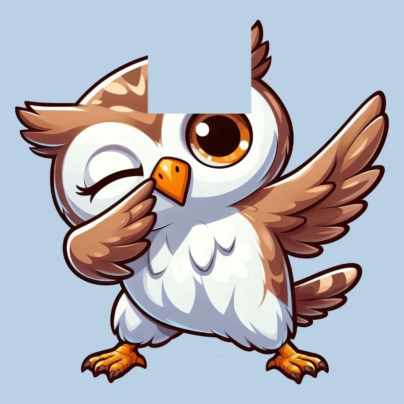 Cool Owl Dab Dabbing Funny Design