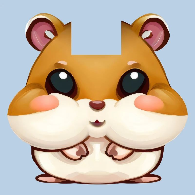 Cute hamster hamster cheeks