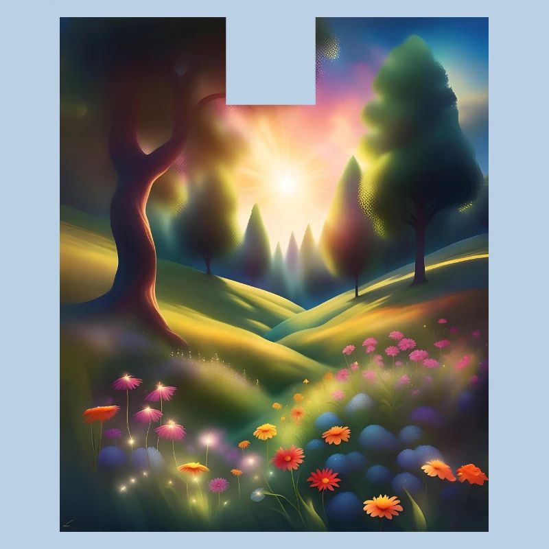 Magnifique conception graphique de forêt