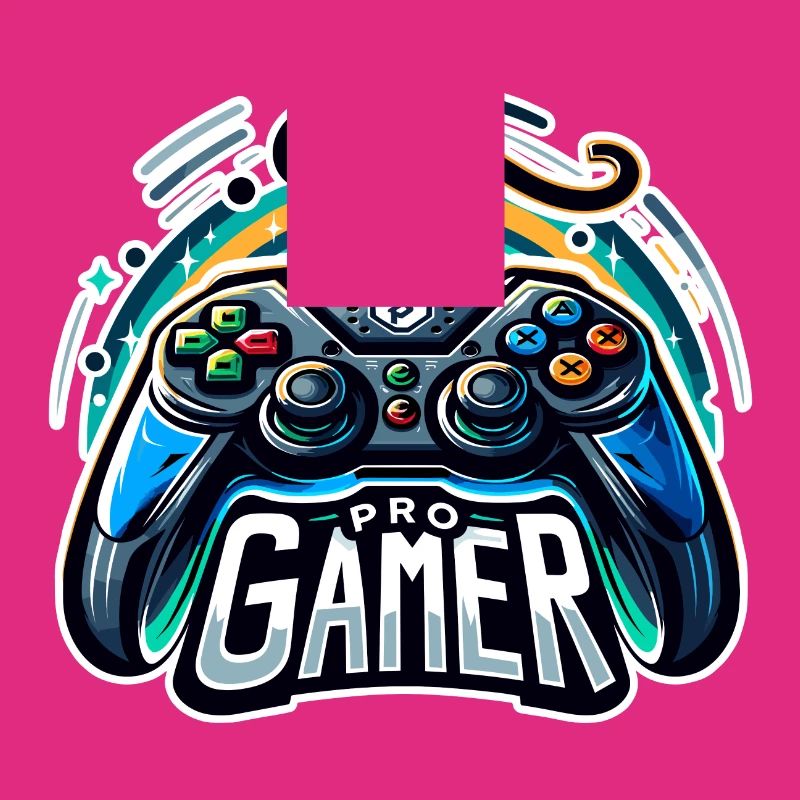 Pro Gamer - Controller Illustration