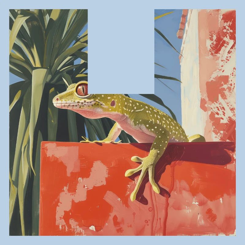 gecko, echse, bunt, tier, geschenk, geschenkidee