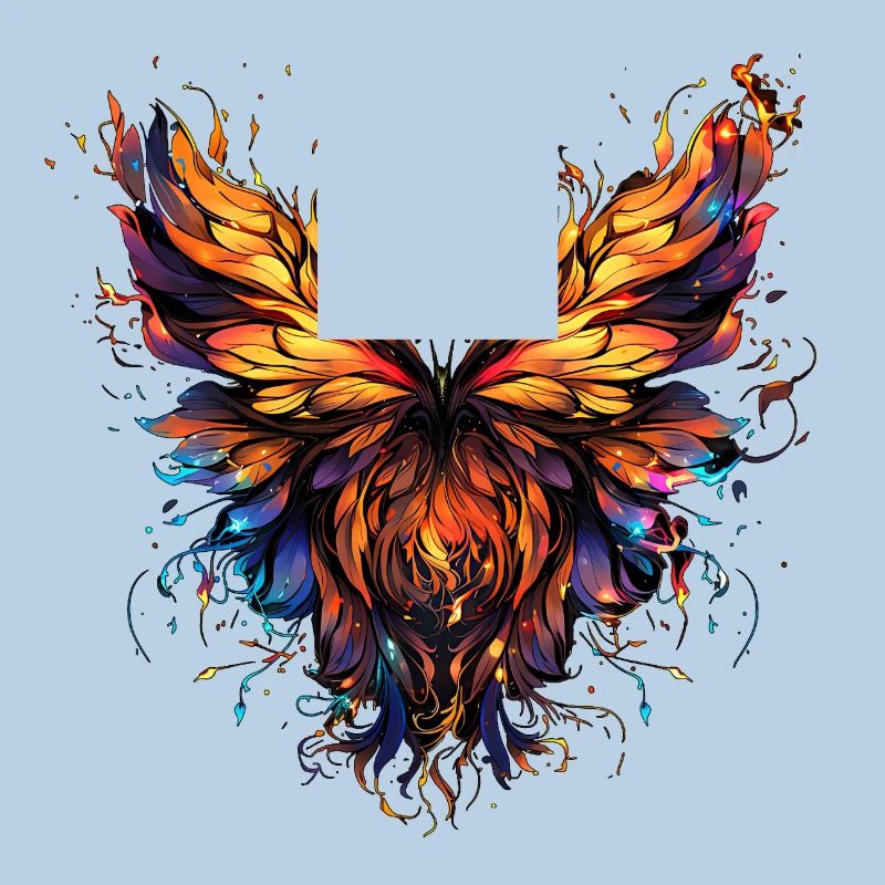 Leuchtender Schmetterling Farbenfroh