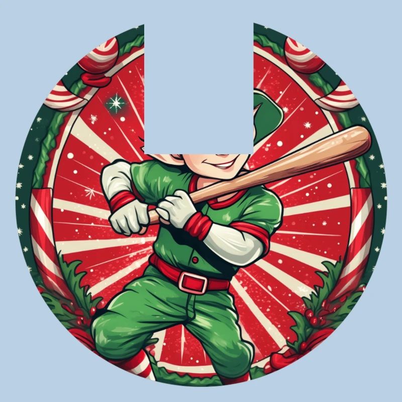 Elfe de Noël Baseball