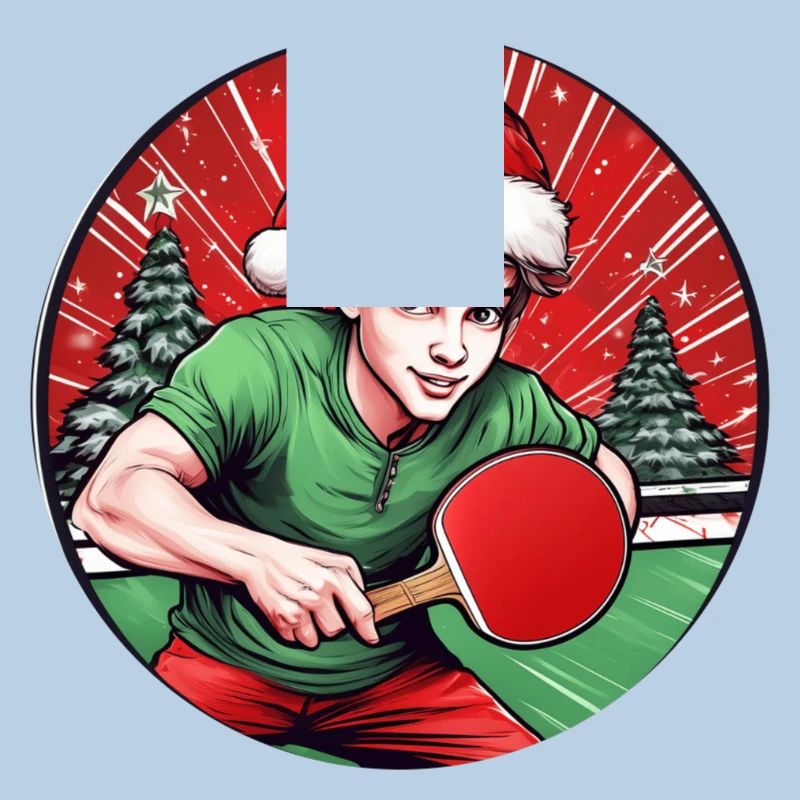 Ping-pong elfe de Noël