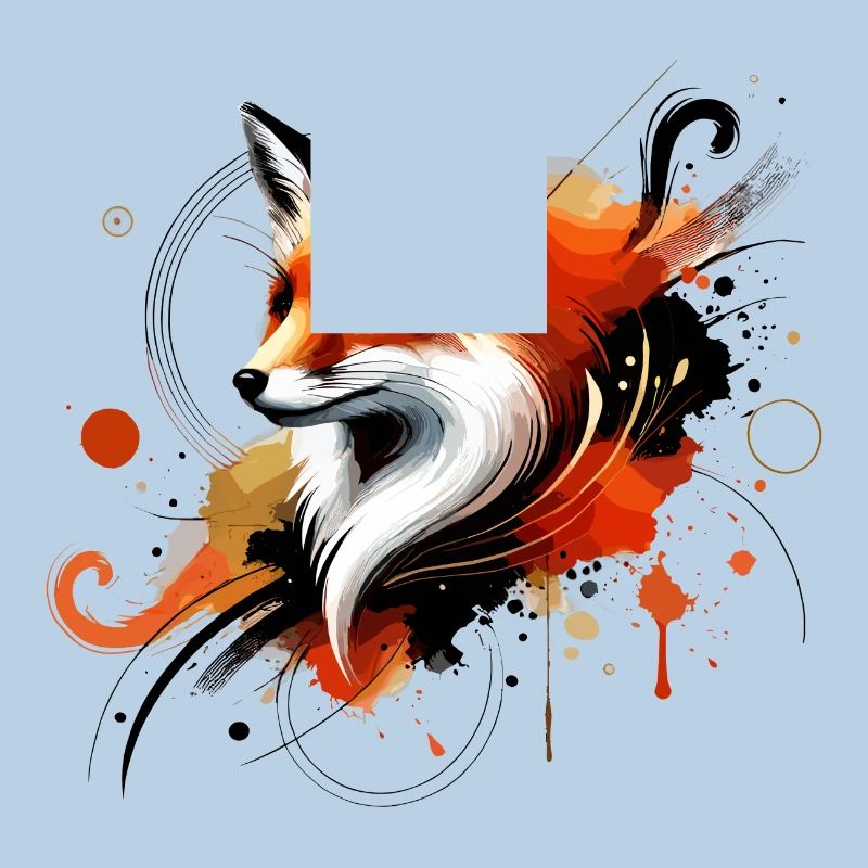 Renard aquarelle, Fox