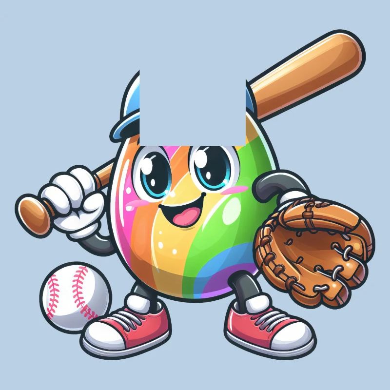 Easter Egg Baseball Design for Baseball Fans