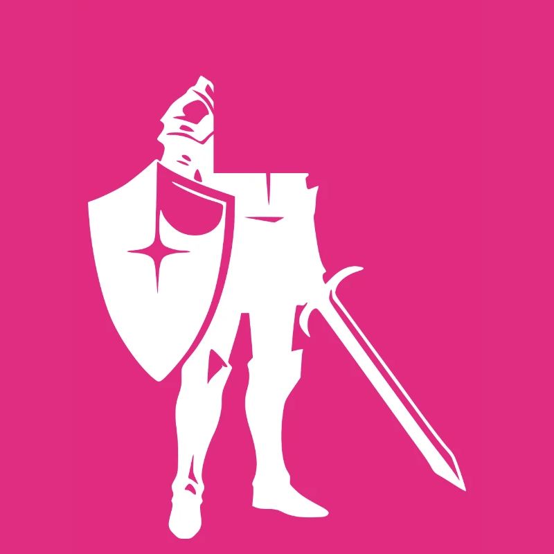 Noble chevalier avec épée et bouclier