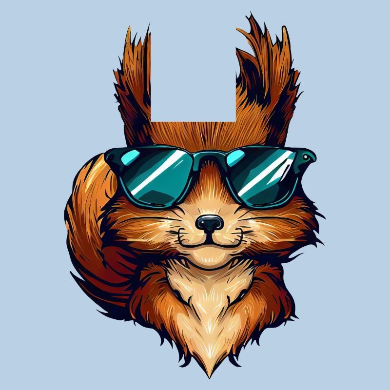 Cool Eichhörnchen - Eichhörnchen mit Sonnenbrille