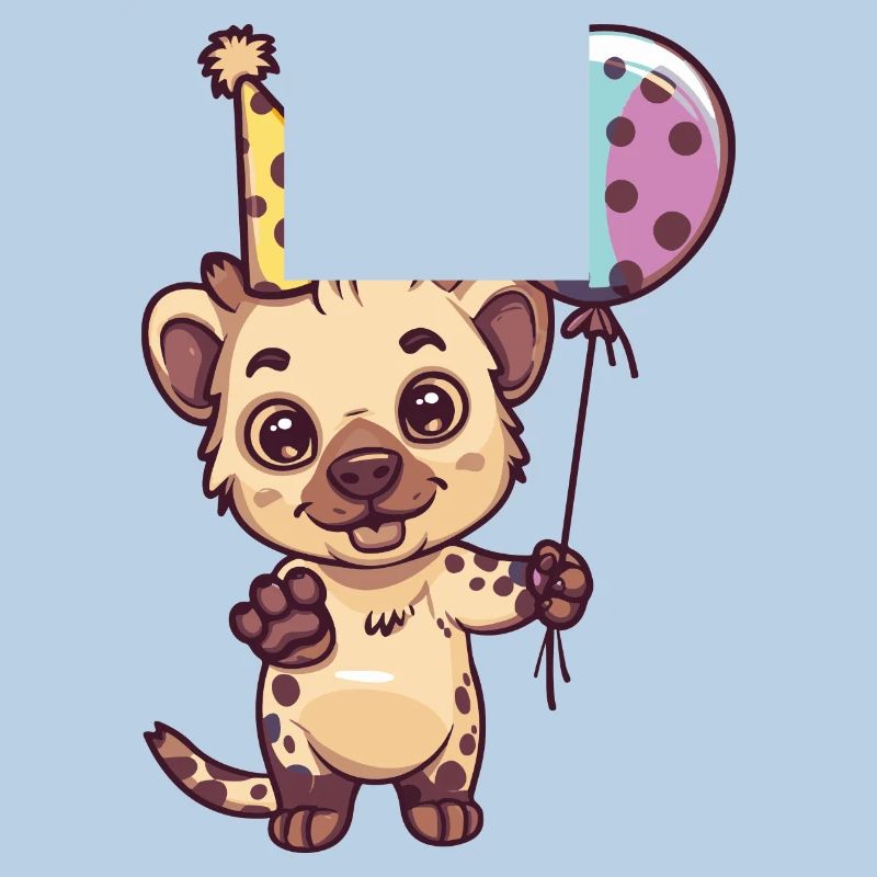 Hyäne Geburtstag Comic