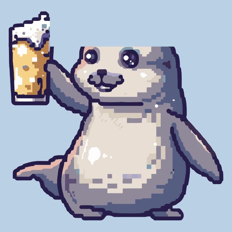 Robbe Tier Bier Pixel