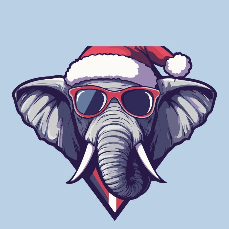 Elephant Christmas Cool