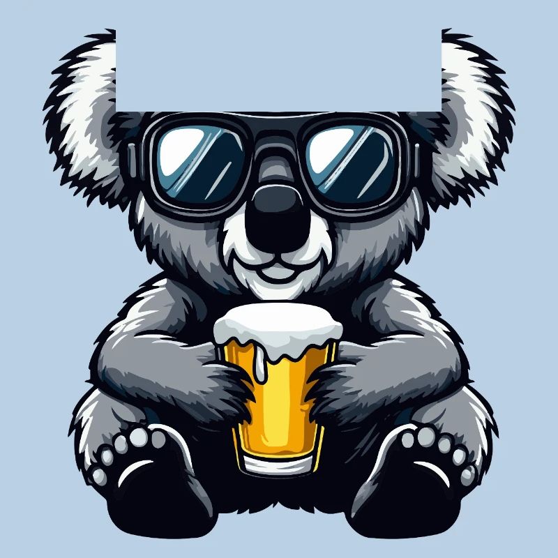 Koala Après Ski Beer Comic