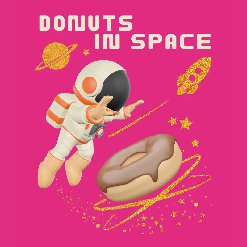 Donut space, beignets dans l’espace, drôle d’astronaute