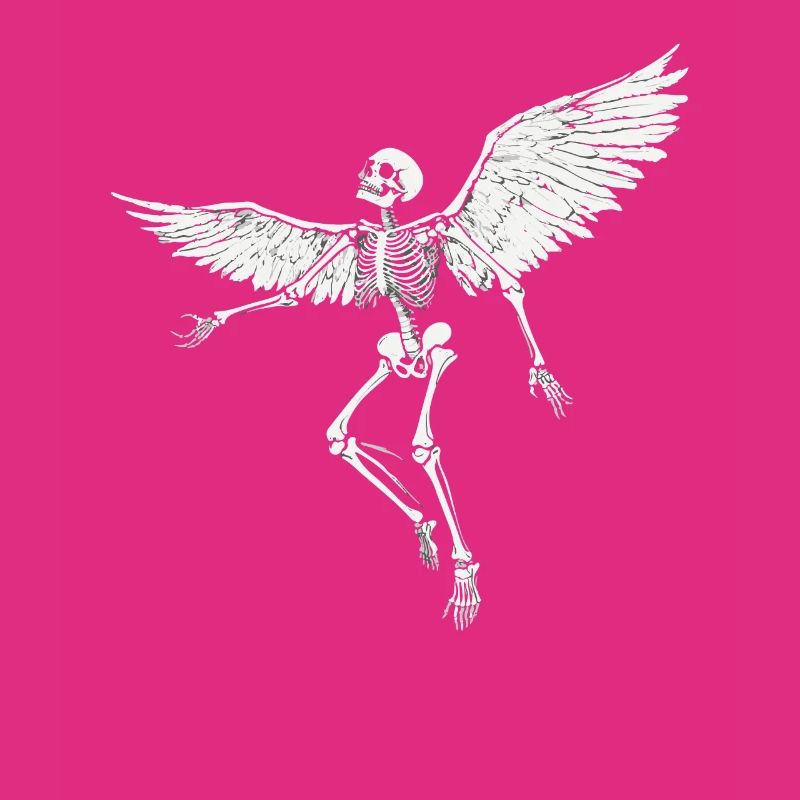 Skeleton with wings for bikers – Extravagant
