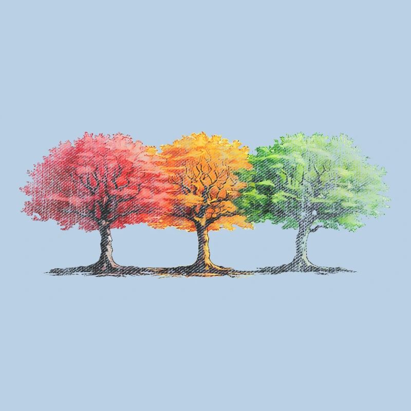 Bäume Baum bunt