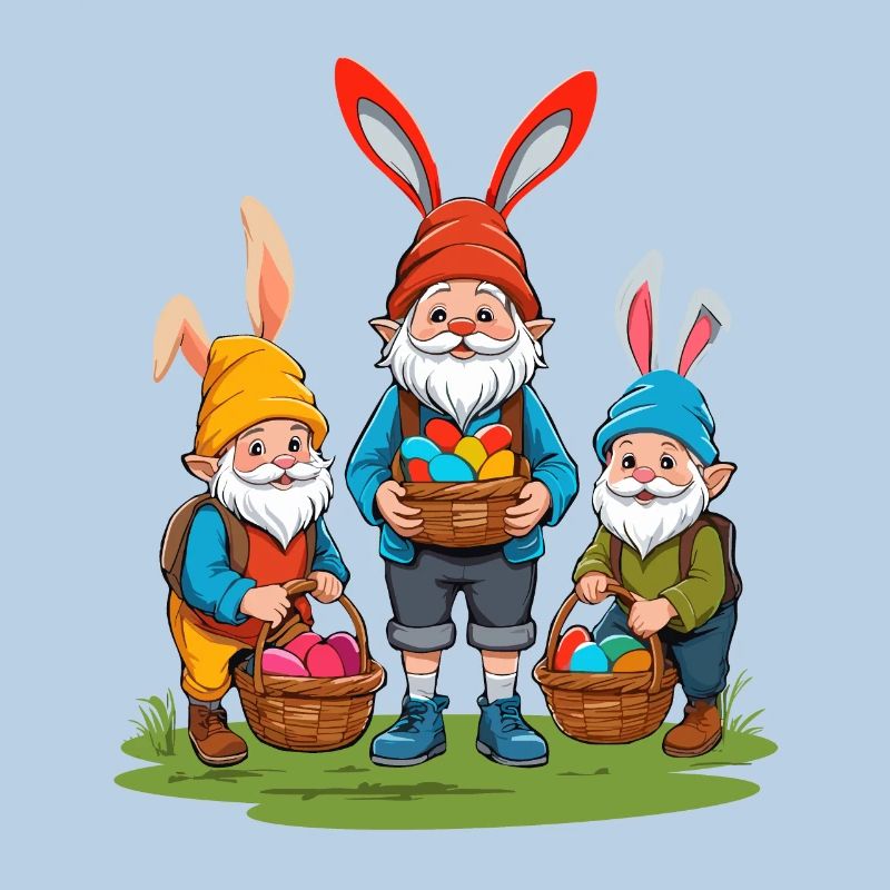 Easter Norse Gnome Easter Bunny Cute