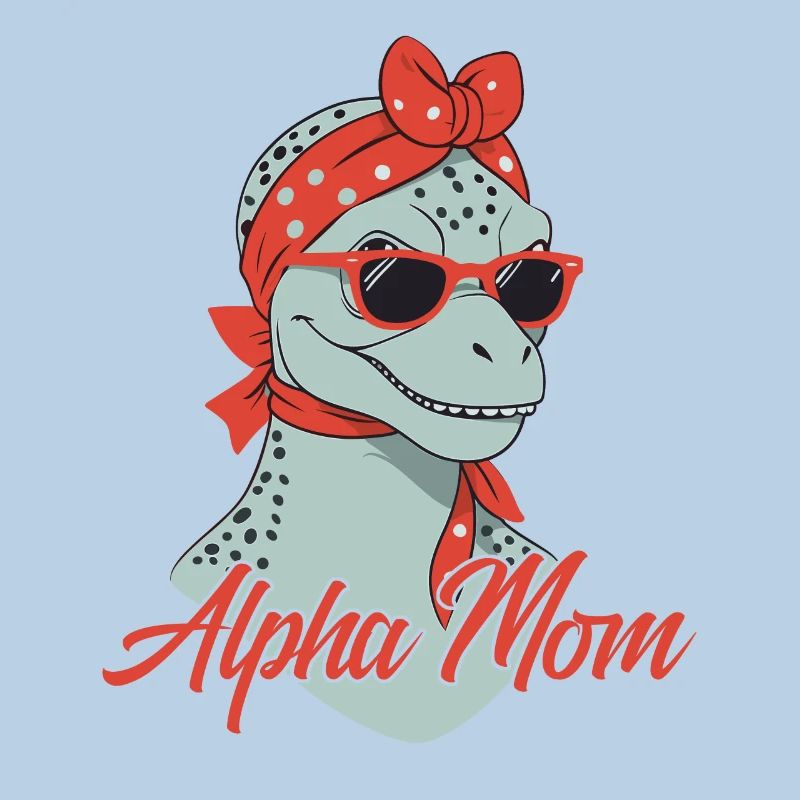 Alpha Mom Lustige Dinosaurier Mutter Cool Saurier