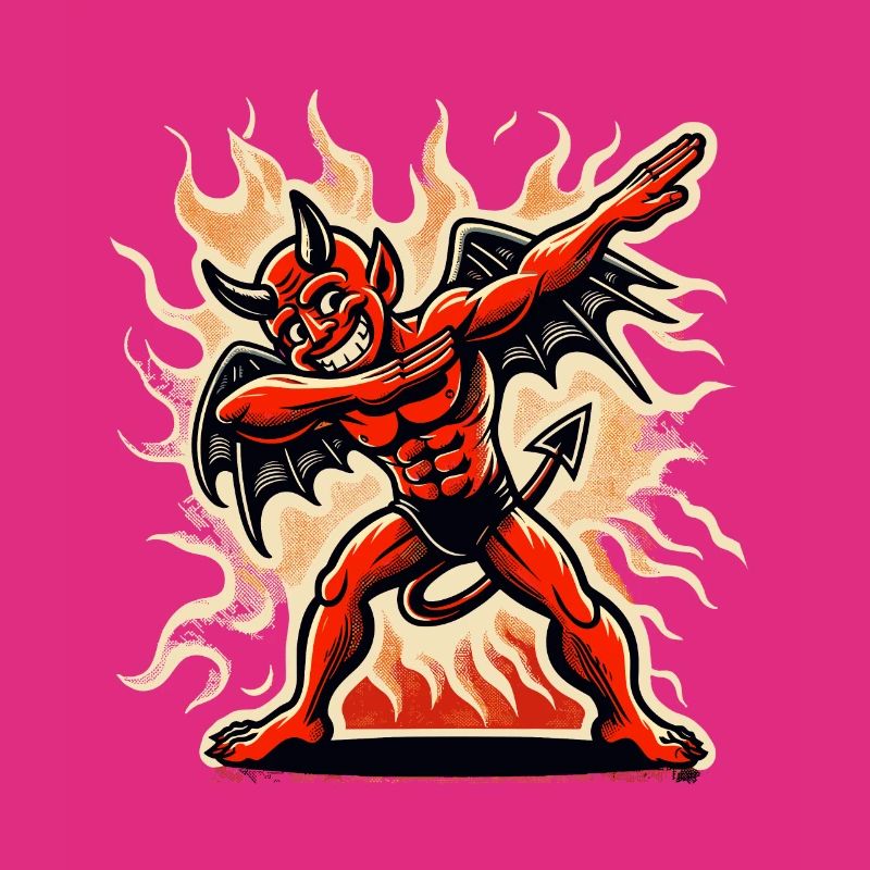 Dabbing Devil Funny Dabbing Design Costume