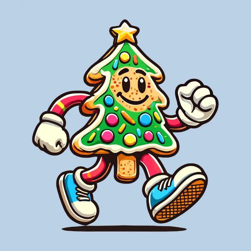 Figurine d’arbre à biscuits Joyeux Noël