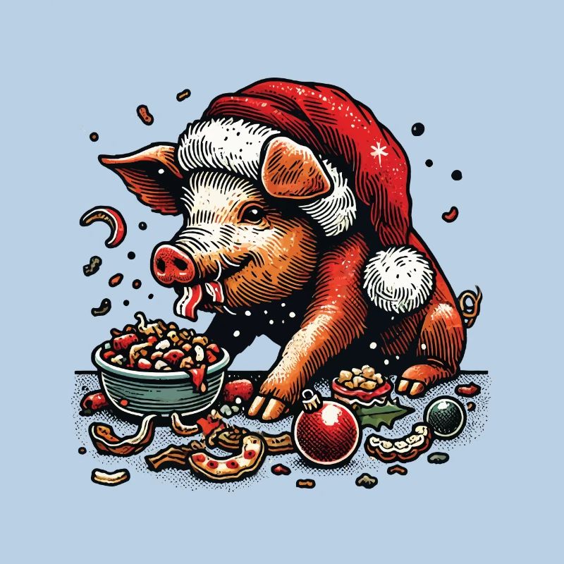 La gourmandise de Noël dévorée de