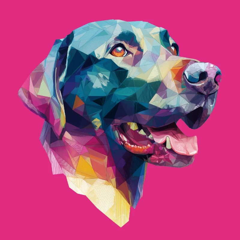 Conception Low Poly Labrador Retriever