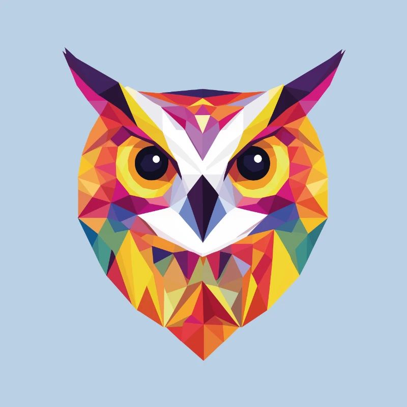 Low Poly Owl – un design moderne pour les petits malins
