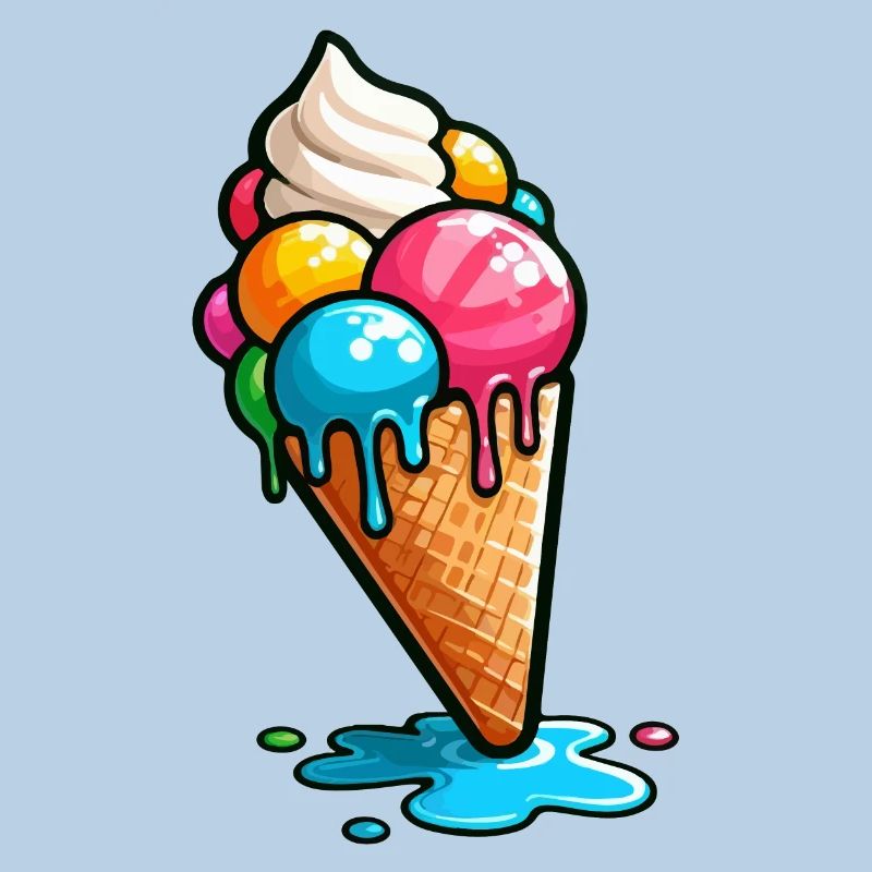 Eiskegel Eiskugeln Eiswaffel Eiscreme