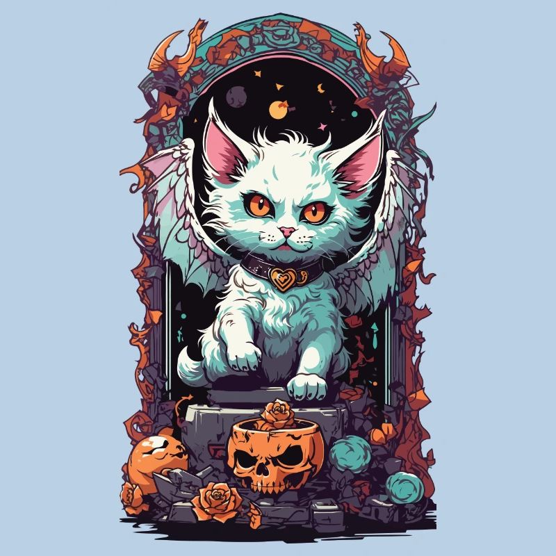 Okkulte Dämonen Katze Gothic Style