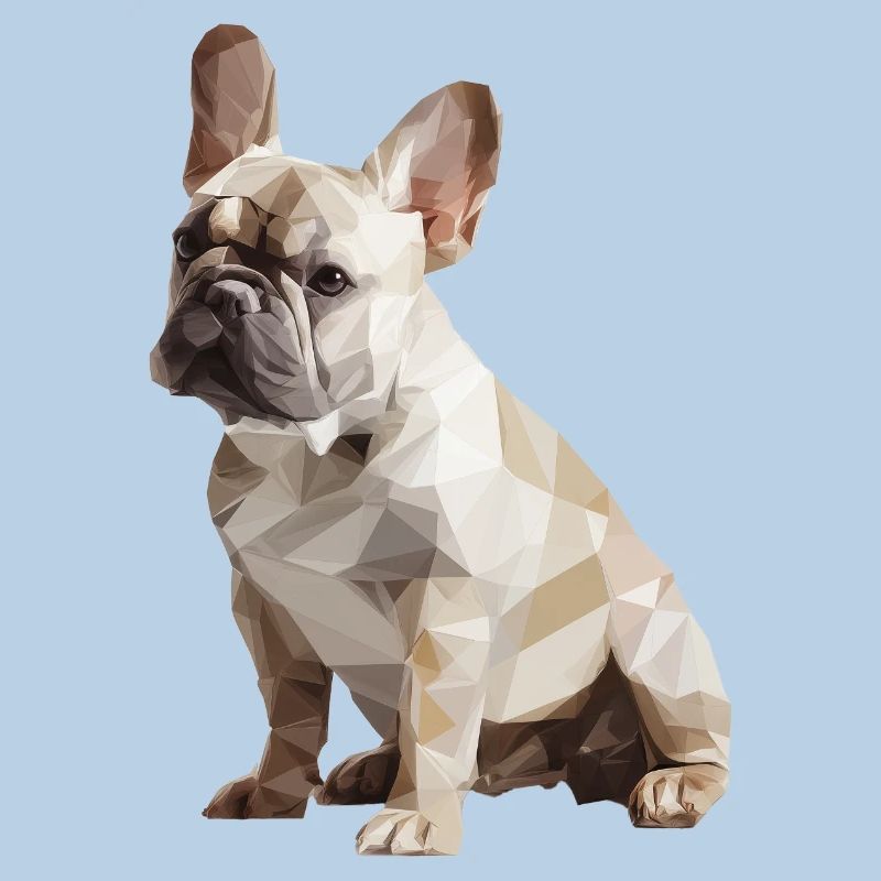 Bouledogue français Low Poly Design