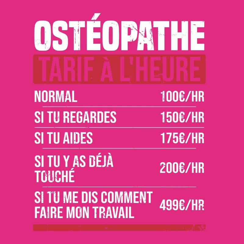 Osteopath Stundensatz Geschenkidee Humor