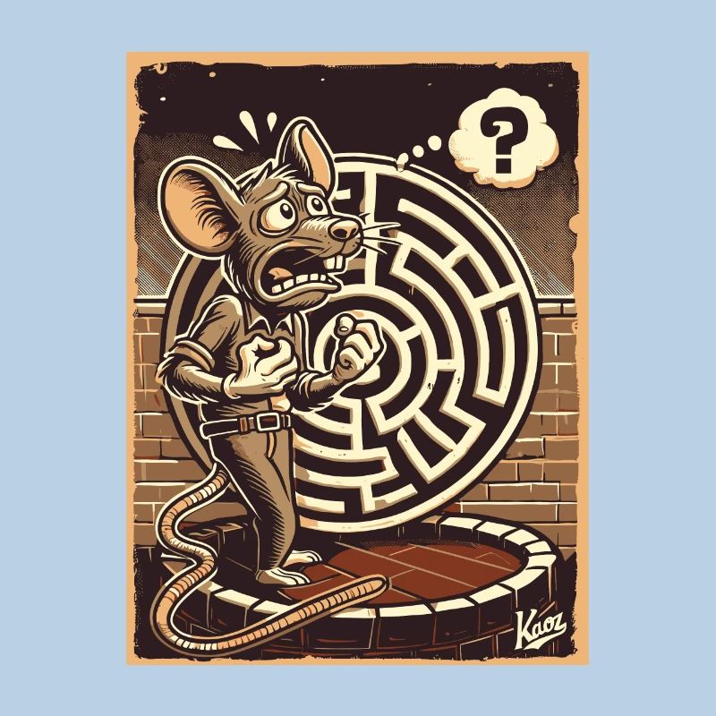 Pas d’issue, un labyrinthe et un rat perplexe