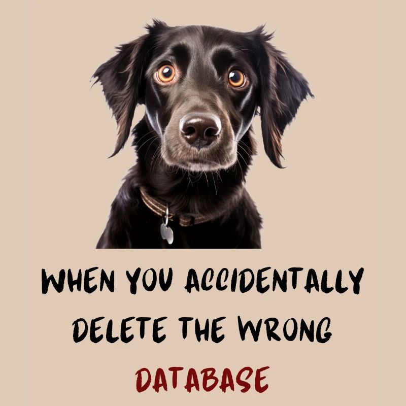 When you accidentally delete the wrong database